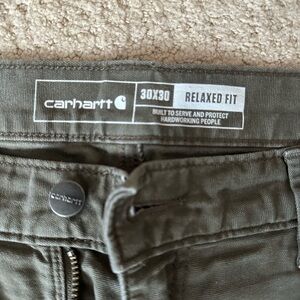Carhartt Relaxed Fit Double Front Green Pants